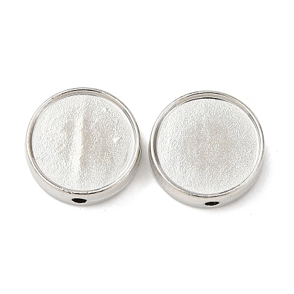 Сплавочные бусины, без свинца и без кадмия, плоско-круглые