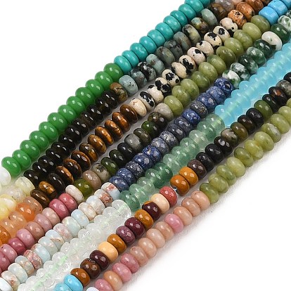 Природные и синтетические шарики Gemstone нити, рондель