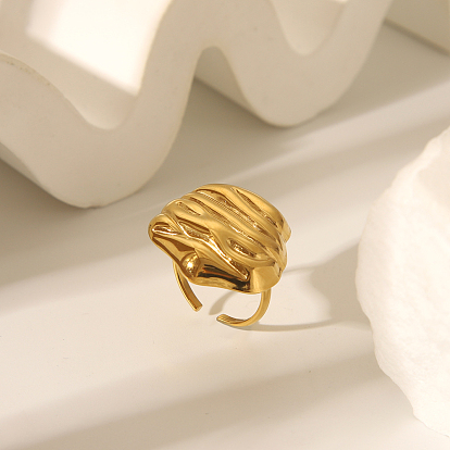 Осень-зима 304 высококачественные манжеты из нержавеющей стали для женщин, плоско-круглые, реальный 18 k позолоченный