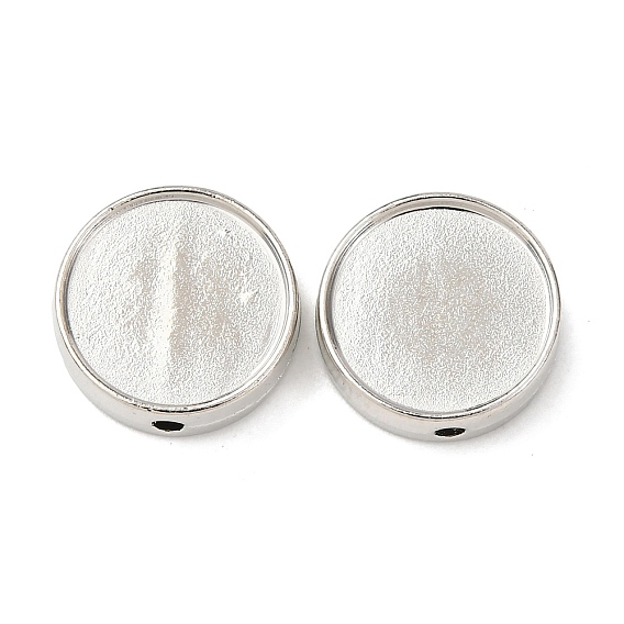 Сплавочные бусины, без свинца и без кадмия, плоско-круглые