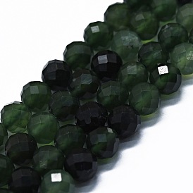 Natural Canadian Jasper Beads Strands, Faceted(64 Facets), Round
