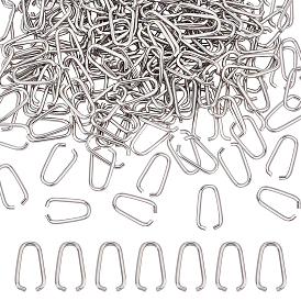 200шт 201 соединительное кольцо из нержавеющей стали, разъемы для быстрой связи, овальные