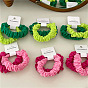 Colorful Fabric Scrunchies and Hair Ties Set for Bun Hairstyles
