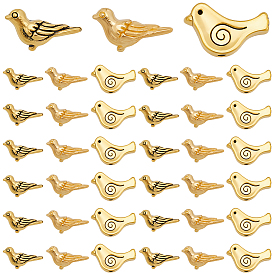 150 шт 3 стили бусины из сплава в тибетском стиле, птица, без свинца и без кадмия