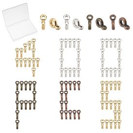 SUNNYCLUE 400Pcs 4 Color Tibetan Style Hangers, Bail Beads, Lead Free and Cadmium Free, Rondelle