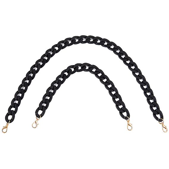 2 шт. 2 стили акриловые цепочки для телефона, цепочки для ремешков для телефона