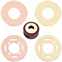 4Pcs 4 Style Iron Sealing Wax Seal Stamp Shim, for DIY Scrapbook