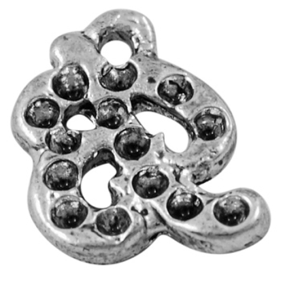 Alloy Pendant Rhinestone Settings, Lead Free and Cadmium Free, Animal