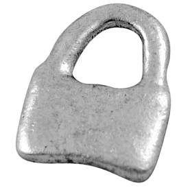 Alloy Finding Charms, Lead Free and Cadmium Free, Padlock