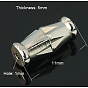 Brass Screw Clasps, 11x5mm, Hole: 1mm