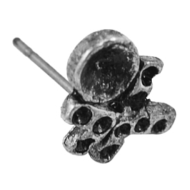 Alloy Earring Settings, Lead Free and Cadmium Free