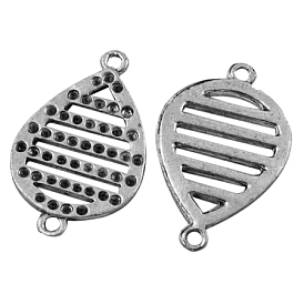 Alloy Connector Rhinestone Settings, Lead Free and Cadmium Free, Teardrop