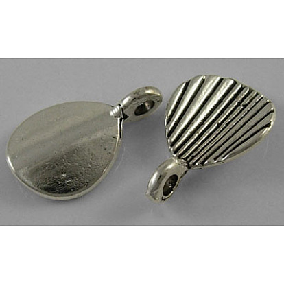Tibetan Style Alloy Charms, Cadmium Free & Lead Free, 10.5mm wide, 16.5mm long, hole: 2mm