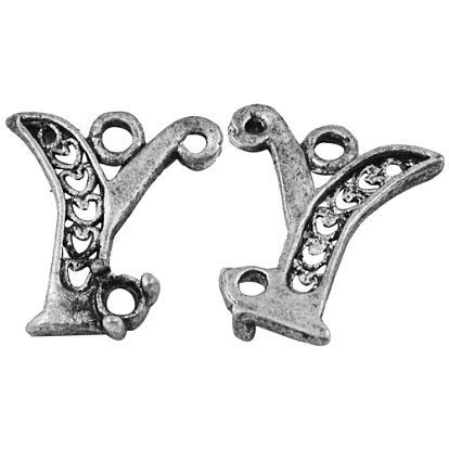 Aluminium Anhänger & Charms, Bleifrei und cadmium frei, Alphabet y
