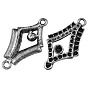 Alloy Pendant Rhinestone Settings, Lead Free and Cadmium Free