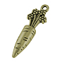 Tibetan Style Pendants, Lead Free, Carrot, 30x9x7mm, Hole: 2mm