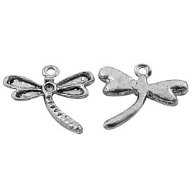 Alloy Pendants, Lead Free and Cadmium Free, Dragonfly