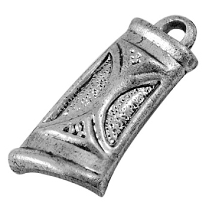 Alloy Pendants, Lead Free and Cadmium Free, Trapezoid, 23.5mm long, 10mm wide, 3.5mm thick, hole: 1.5mm