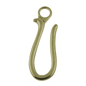 Tibetan Style Alloy Hook Large Pendants, Cadmium Free & Lead Free, 70x25x4mm, Hole: 8mm