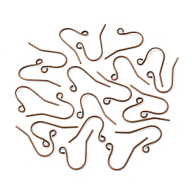 Железные крючки для сережек, с горизонтальной петлей, без никеля 