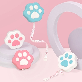 Cat Paw Plastic Tape Measure, Soft Retractable Sewing Tape Measure, for Body, Sewing, Tailor, Cloth