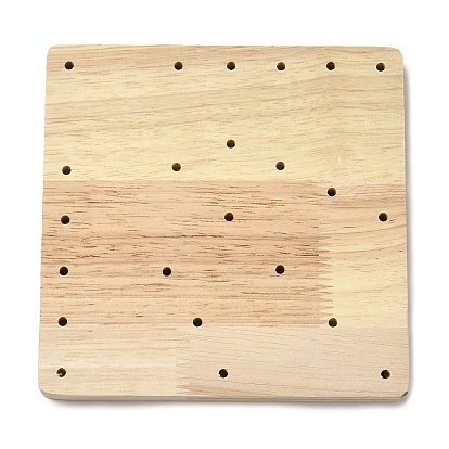 Planche de blocage carrée en bois au crochet, métier à tricoter, pour faire des coussins, foulards, chapeaux, bandeaux, châle