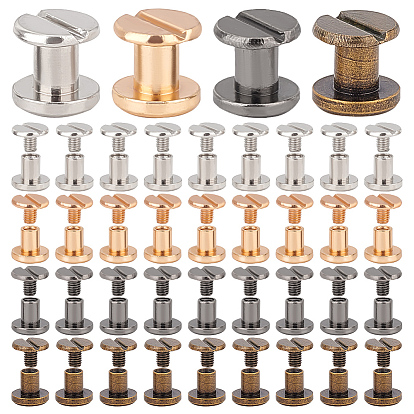 40наборы 4цвета сплав винтовые застежки
