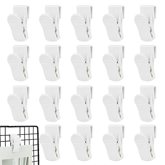 4Pcs Resin Refrigerator Liner Clips, for Storage Dividers Hanging Clips
