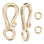 10шт. латунные крючковые застежки, с 20 соединительными кольцами