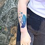 Autocollants en papier de tatouages temporaires amovibles à motif de plumes