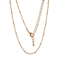 Long-Lasting Plated Brass Cable Chain Necklaces, with Lobster Claw Clasp, Lead Free & Nickel Free