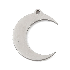 201 прелести нержавеющей стали, лазерная резка, двойной рог / подвеска в виде полумесяца, анти-тускнение