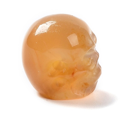 Natural Agate Beads, Halloween Skull