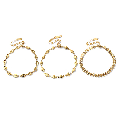 316 хирургические браслеты-цепочки из нержавеющей стали, цепочка ссылок, реальный 18 k позолоченный