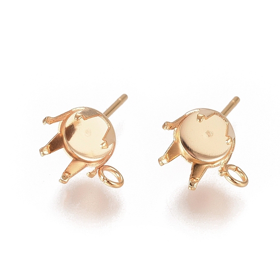 304 Настройки серьги из нержавеющей стали, серьги с зубцами, с петлей