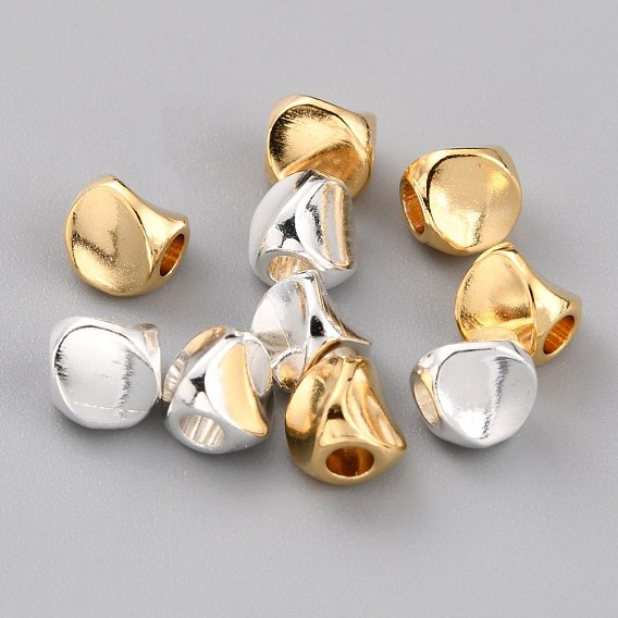 Brass Spacer Beads, Long-Lasting Plated, Triangle