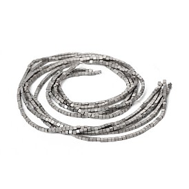 Cube Non-magnetic Synthetic Hematite Beads Strands, Imitation Pyrite