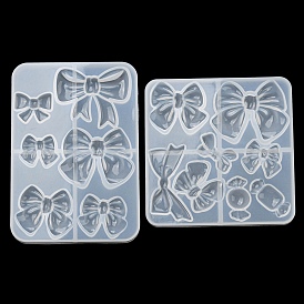 Bowknot Shape DIY Silicone Molds, Resin Casting Molds, for UV Resin, Epoxy Resin Craft Making