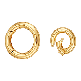 2шт. 2 круглые стили 925 кольца для пружинных ворот из стерлингового серебра