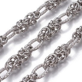 304 Stainless Steel Byzantine Chains, Unwelded