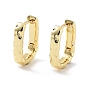 Letter U Rack Plating Brass Hoop Earrings for Women, Long-Lasting Plated, Lead Free & Cadmium Free