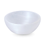 Natural Selenite Charging Bowl for Cleansing, Recharging Crystal & Reiki Gemstones, Meditation & Witchcraft Supplies