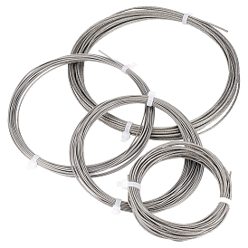 BENECREAT 4Roll 304 Stainless Steel Wire, Plastic Coated