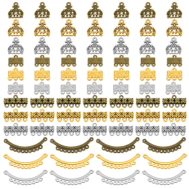 120шт 12 стили тибетский стиль сплав люстры компоненты ссылки, разнообразные