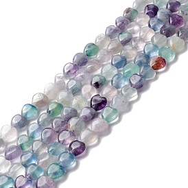 Natural Fluorite Beads Strands, Heart