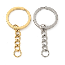 Ion Plating(IP) 304 Stainless Steel Split Key Rings