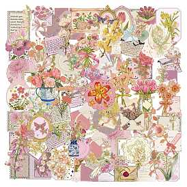 50шт. наклейки с цветами для домашних животных, самоклеящиеся наклейки, для чемодана, скейтборде, холодильник, шлем