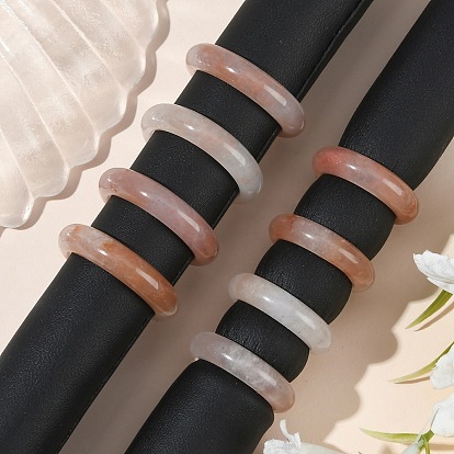 Кольца из натурального синьцзянского золотого шелка и нефрита для женщин