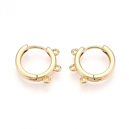 Латунная серьга-кольцо, без свинца, без никеля и без кадмия, кольцо
