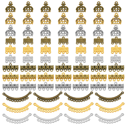 120шт 12 стили тибетский стиль сплав люстры компоненты ссылки, разнообразные